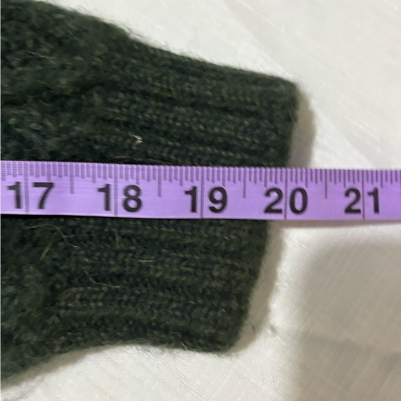 Aran Crafts Green Zip Up Cable Knit Sweater - Picture 9 of 9